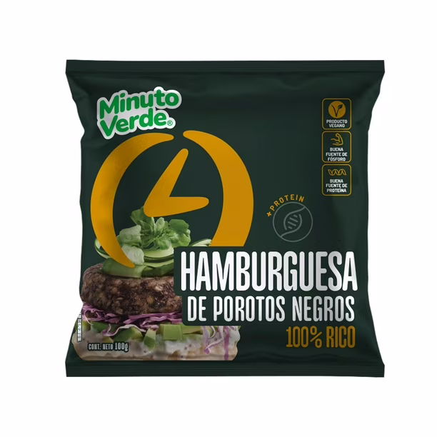 Hamburguesa De Porotos Negros 100g