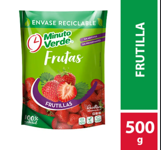 Frutillas Minuto Verde 500g