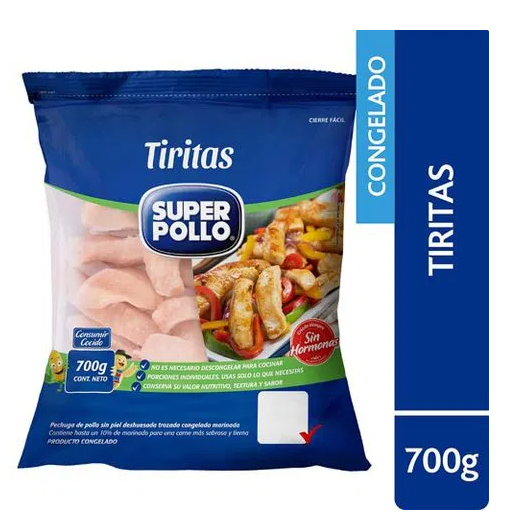 Tiritas De Pollo 700g